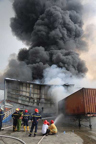 Cháy công ty Panpacific khu Công nghiệp Sóng Thần 2, tỉnh Bình Dương