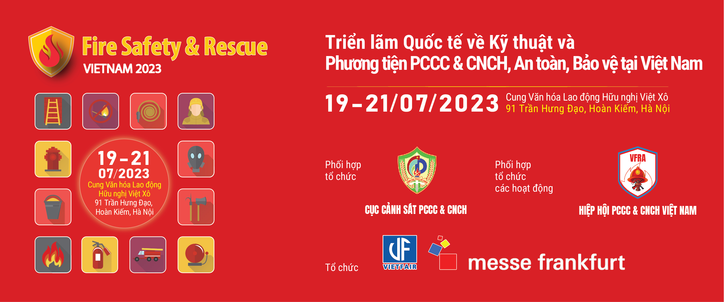 Thời gian và địa điểm diễn ra triển lãm PCCC Hà Nội